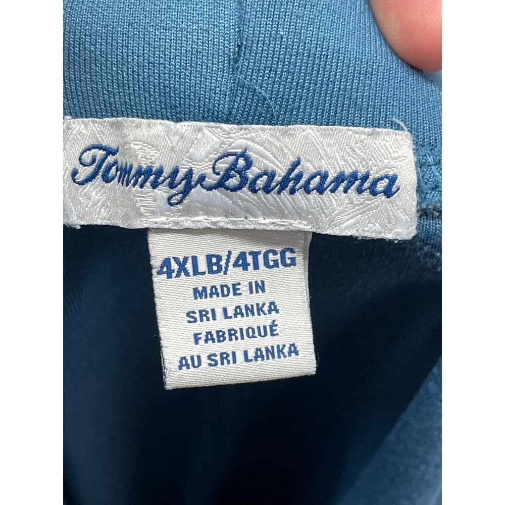 Tommy Bahama Mens 4XLB Blue Knit Lounge Shorts Big & Tall Elastic Waist Marlin